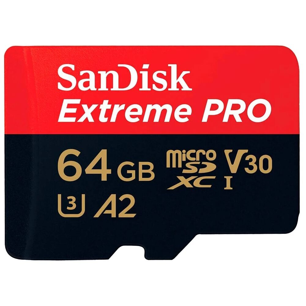 Карты флэш-памяти SanDisk Extreme Pro 64Gb MicroSD (SDSQXCU-064G-GN6MA)