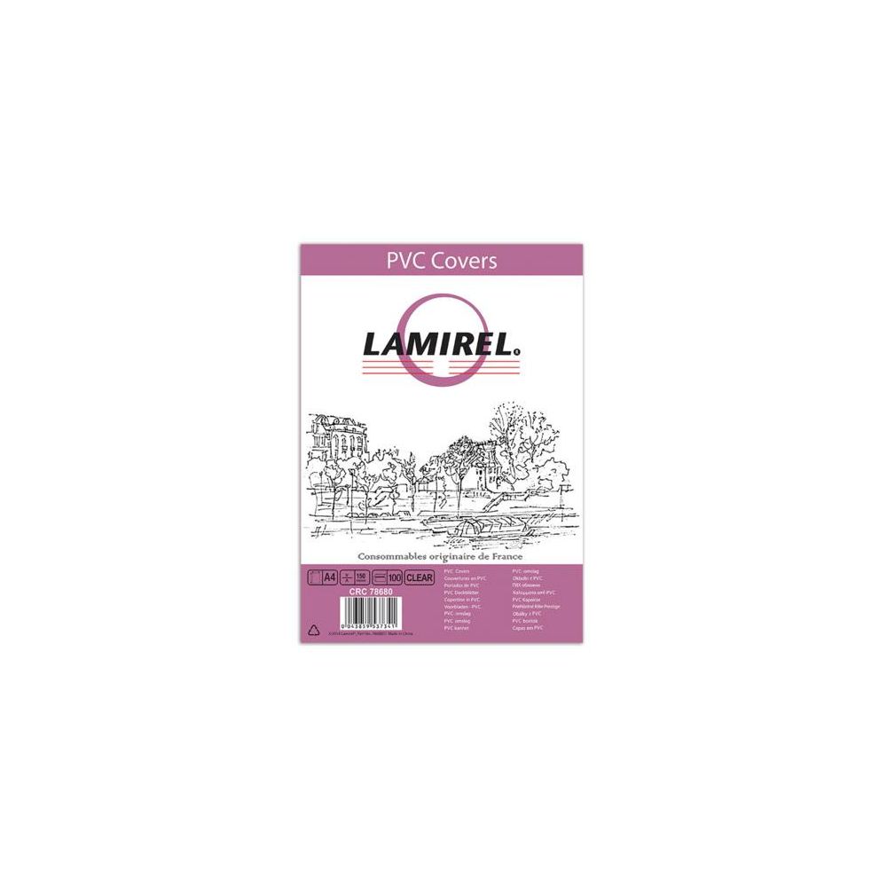 Обложки для переплёта Fellowes A4 прозрачный (100шт) Lamirel (LA-78680)