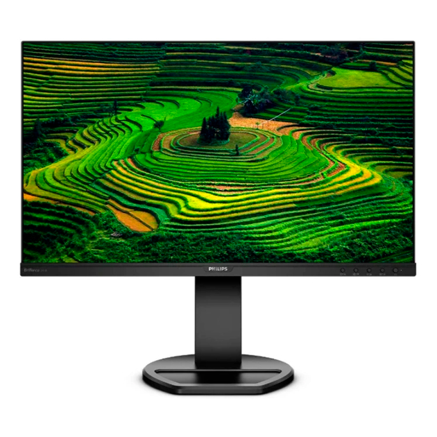 24" 'Монитор Philips 241B8QJEB(00/01)/FHD/nonGLARE/ VGA, DVI, HDMI, DP, USB-Hub/3Y/черный