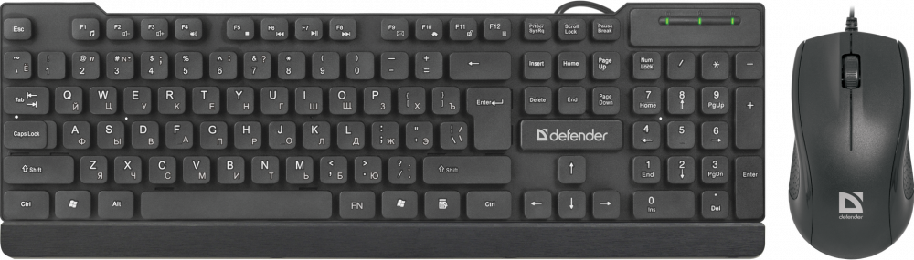 Клавиатура + мышь Defender York C-777, USB, черный (45779)