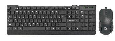 Клавиатура + мышь Defender York C-777, USB, черный (45779)