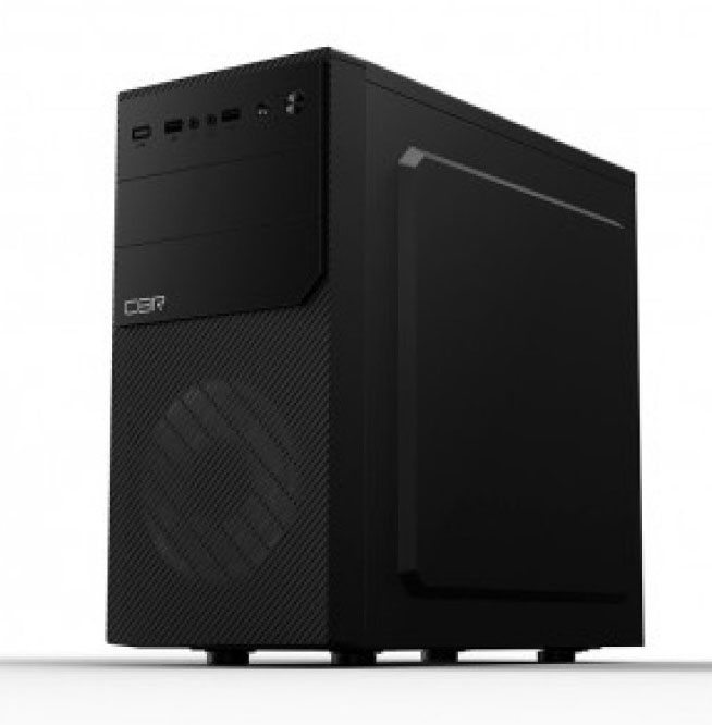 Корпус CBR PCC-MATX-RD850-450W mATX Minitower RD850, c БП PSU-ATX450-12EC (450W/120mm), 1*USB 3.0, 2*USB 2.0, HD Audio+Mic, кабель питания 1.2м, Black