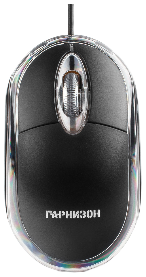 Мышь Гарнизон GM-100, USB, чип- Х, черный, 1000 DPI, 2кн.+колесо-кнопка