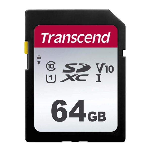 Карта памяти Transcend 300S SDXC 64Gb UHS-I Cl10, TS64GSDC300S