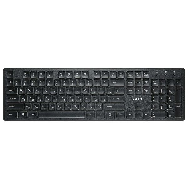 Kлaвиaтypa Acer OKW020, USB, чepный [zl.kbdee.001]