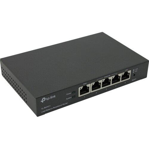 Роутер TP-Link TL-R470T+ 10/100BASE-TX черный