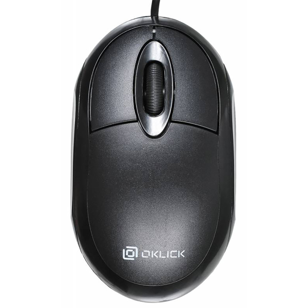 Мышь Oklick 105S, оптическая, проводная, USB, черный [400941]