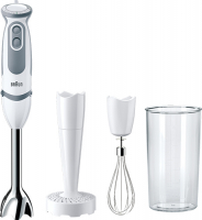 Блендер Braun 4191-MQ5207WH [1000 Вт, скоростей - 21, турборежим, стакан, венчик, белый, серый]