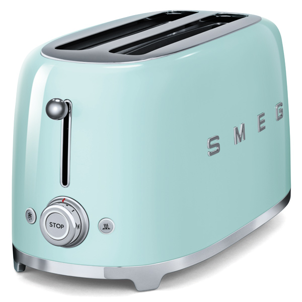 Тостер Smeg TSF02PGEU на 4 ломтика, пастельный зеленый