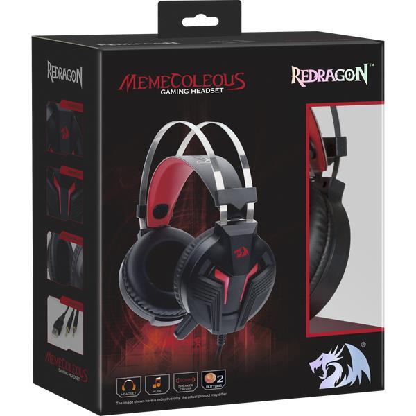 Redragon Memecoleous Игровая гарнитура (черный+красный, кабель 1.8 м)