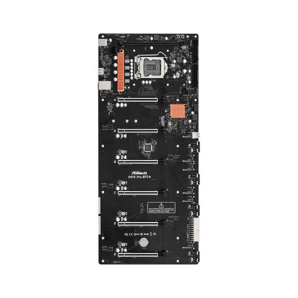ASRock H510 PRO BTC+ LGA 1200 Intel H510 DDR4 SDRAM 6xPCI-E  HDMI GbLAN SATA