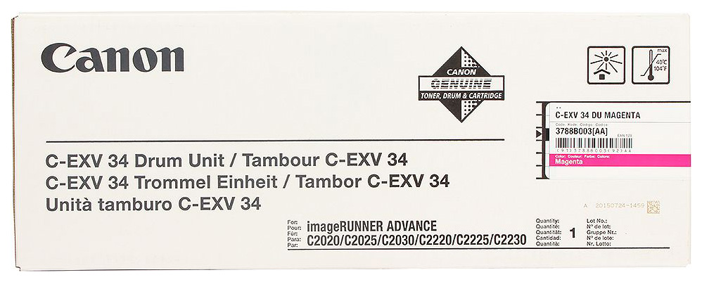 Блок фотобарабана Canon C-EXV34 M 3788B003AA 000 для IR ADV C2020/2030 Canon