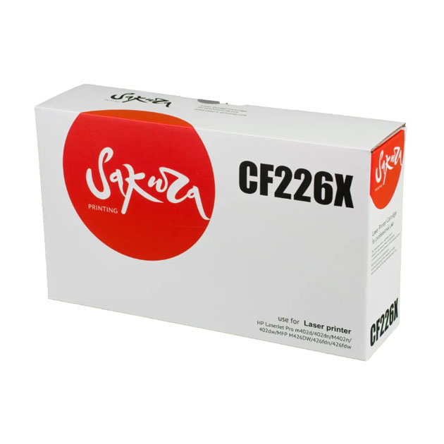 Sakura CF226X для HP LJ m402d/402dn/M402n/402dw/MFP M426DW/426fdn/426fdw (9000стр)