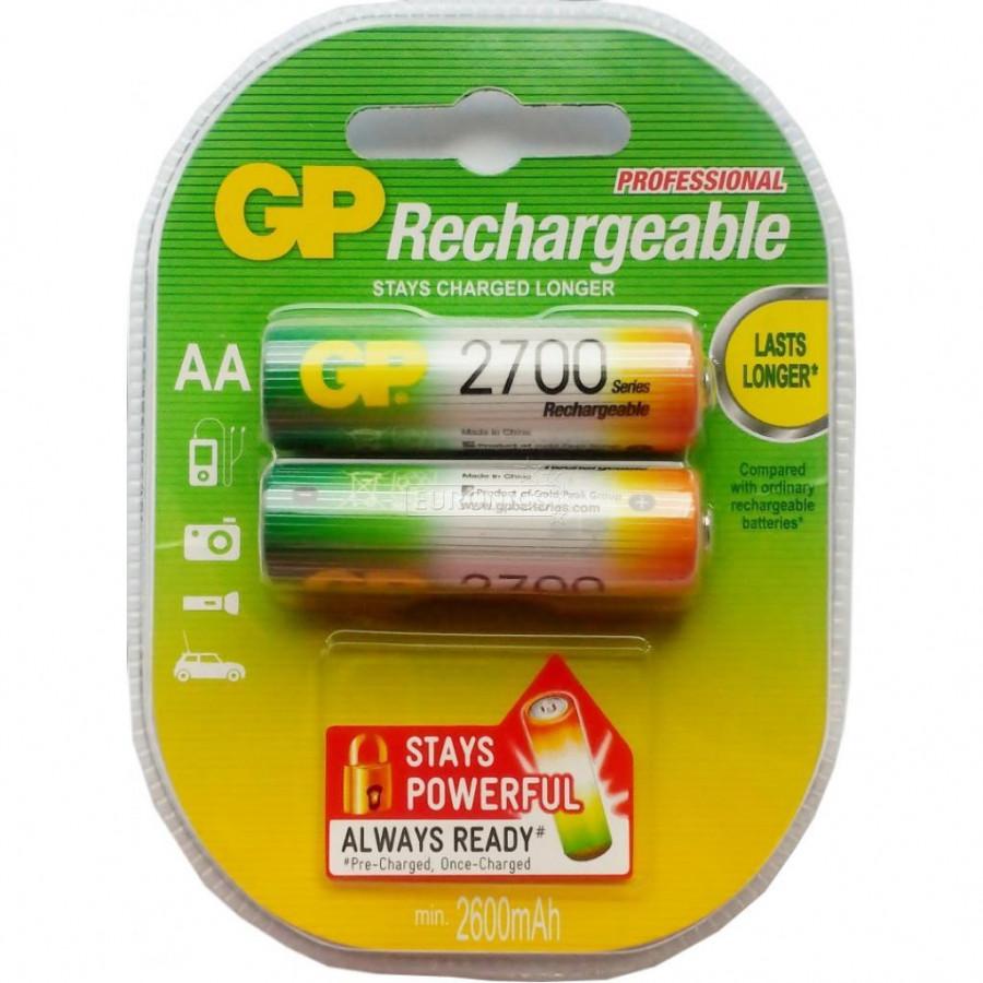 Аккумуляторы GP 270AAHC-2CR2 2700mAh AA 2шт