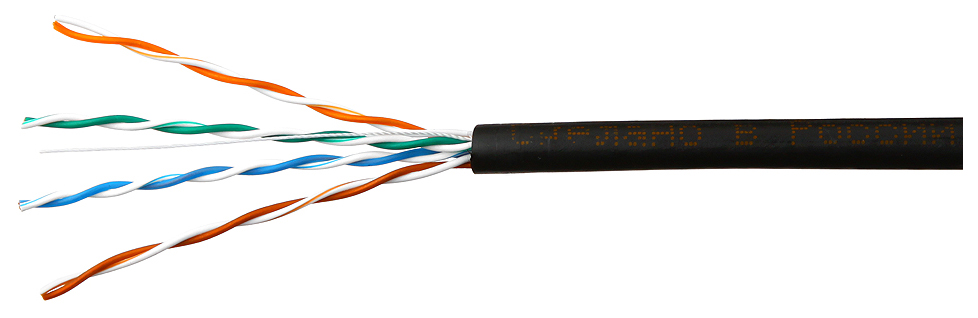 Кабель UTP RJ-45 SkyNet 5-я категория 305м. (CSL-UTP-4-CU-OUT) (4X2X0.46MM) медь внешний