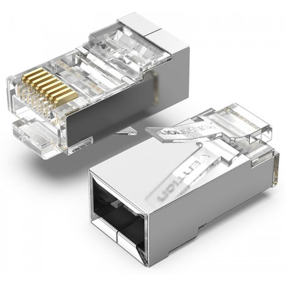 RJ45 коннектор (обжимной) FTP экранированный Vention (IDAR0-50) 50шт