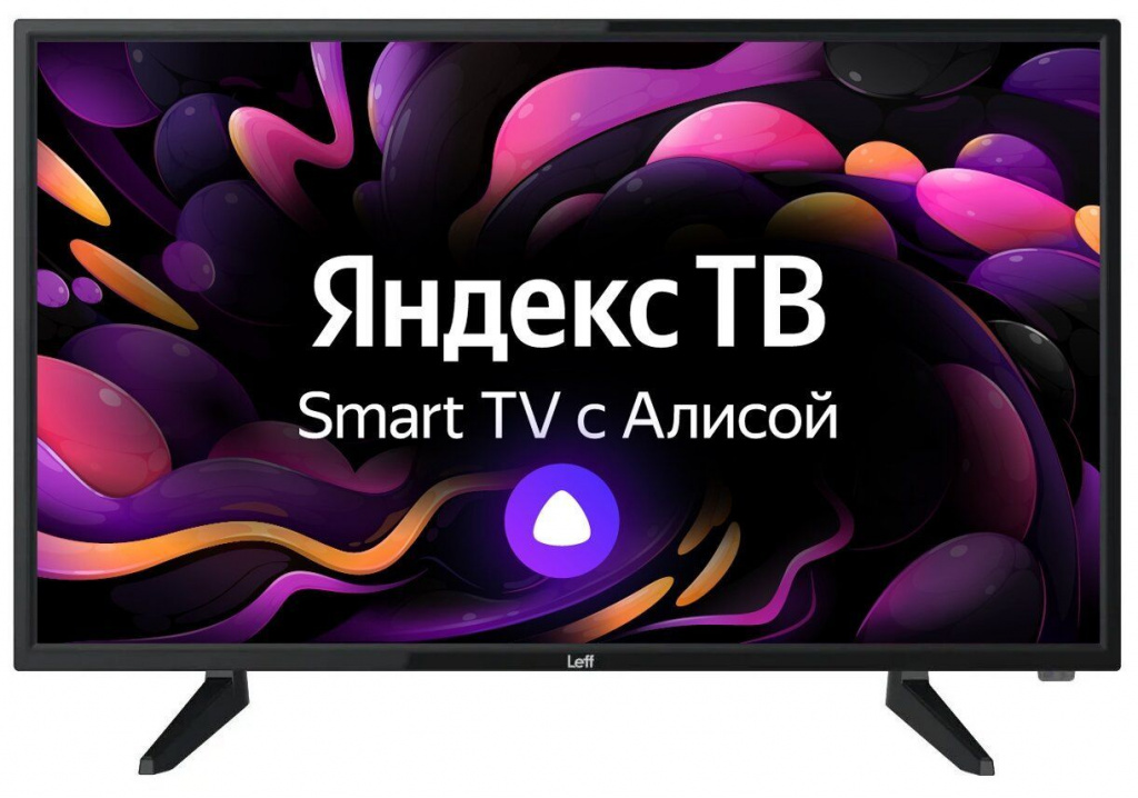 24" LEFF 24H520T (HD 1366x768, Smart TV) черный