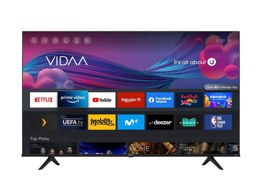 65" Hisense 65U7HQ (4K Ultra HD 3840x2160, Smart TV) черный