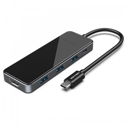3-port USB Type C Hub Vention THPBB (3x USB 3.0 / OTG/PD / HDMI v2.0)