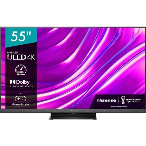 55" Hisense 55U8HQ (4K UHD 3840x2160, Smart TV) черный