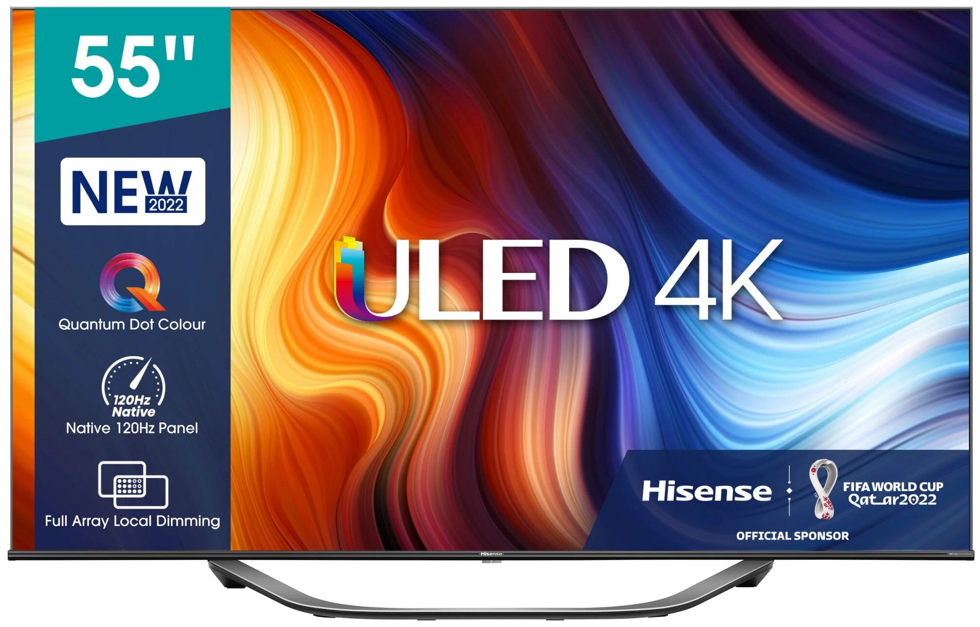 55" Hisense 55U7HQ (4K UHD 3840x2160, Smart TV) черный