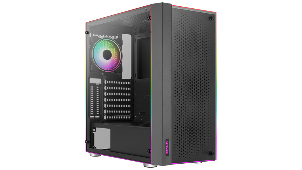 ATX Miditower AeroCool Skribble-G-BK-v1 Black