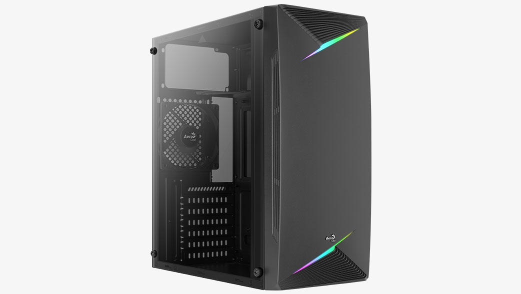Корпус MidiTower AEROCOOL TALON-A-BK-v1 black (4711099472420) (без блока питания)