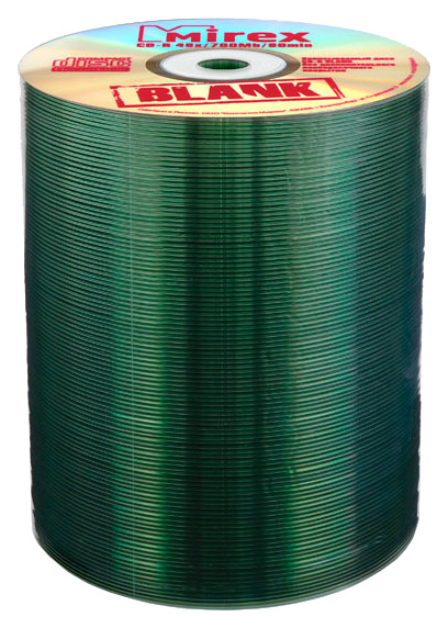 Диск Mirex CD-R, 700Mb, 48x, термопленка, 100 шт (UL120030A8T)
