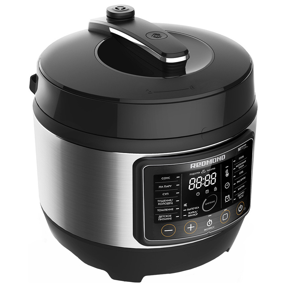 Мультиварка Redmond RMC-PM504 5 л, 900 Вт, черный/серебристый