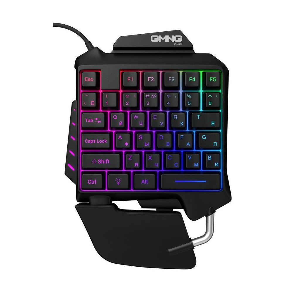 Игровой блок Oklick 703GK,  USB, c подставкой для запястий, черный [1533151]