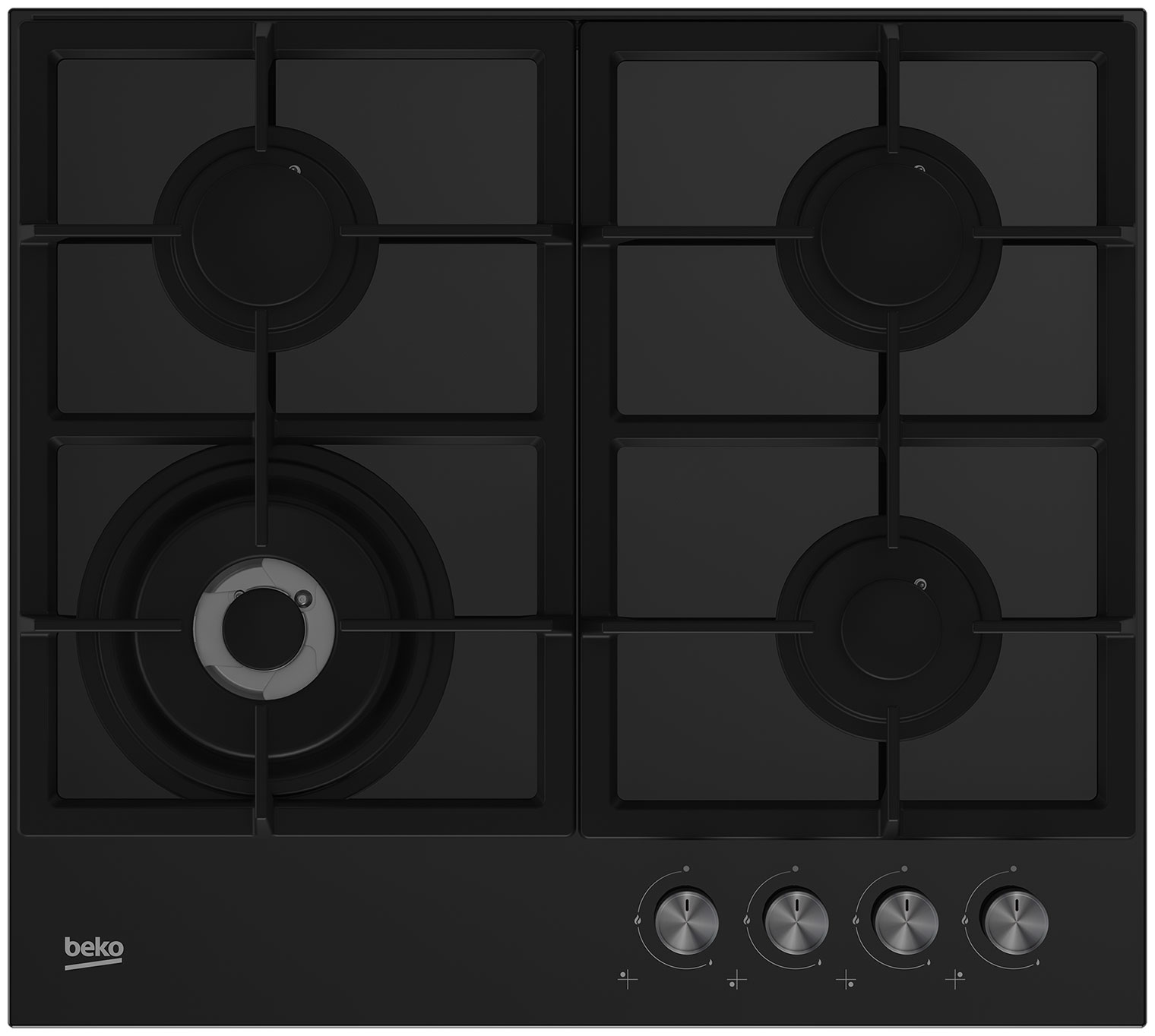 Встраиваемая газовая варочная панель Beko HILW 64225 S, черный