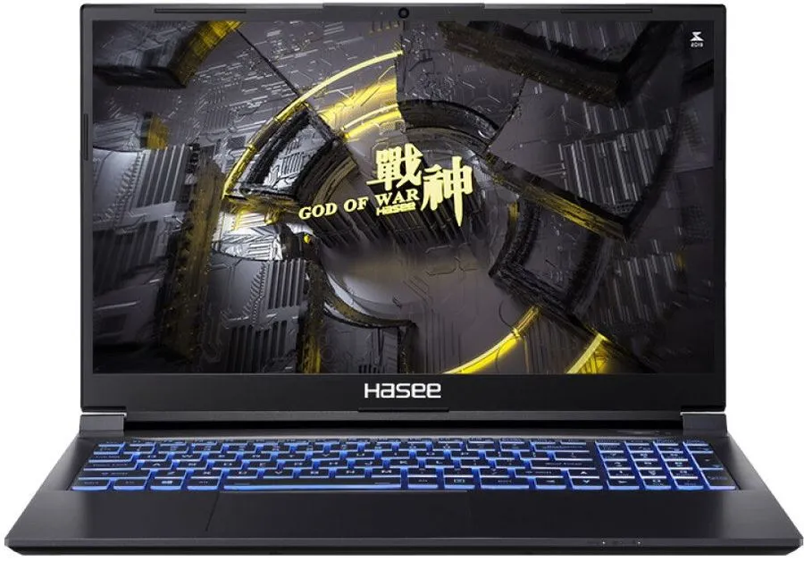 Ноутбук Hasee 15,6" FHD 165Hz, i5-12500H, 16GB DDR,SSD512GB,RTX3050Ti,WiFi/BT,no OS,RU KB