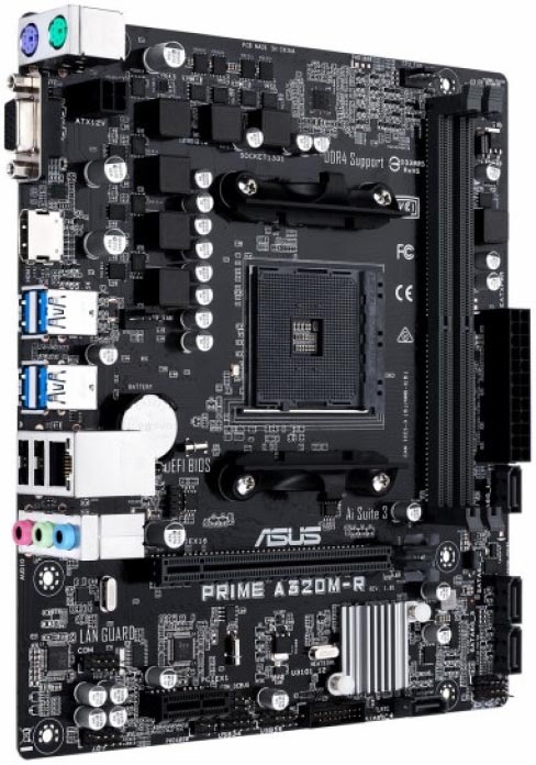 Материнская плата ASUS PRIME A320M-R-SI (90MB0XD0-M0ECY0)