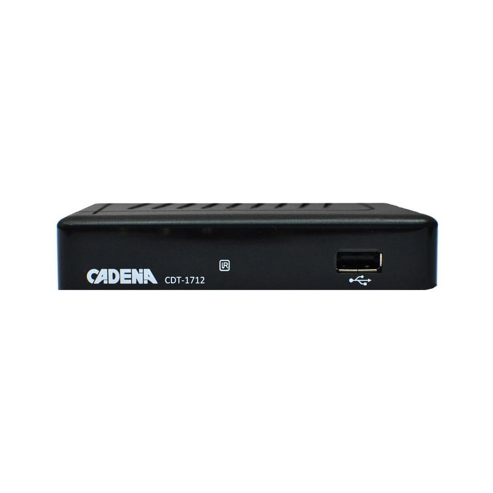 Ресивер DVB-T2 Cadena CDT-1712 (TC) черный (046/91/00051350)
