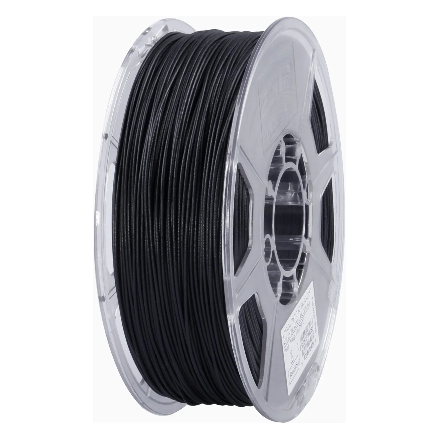 Катушка пластика PETG filament, 1.75 mm, solid black, 1 kg/roll