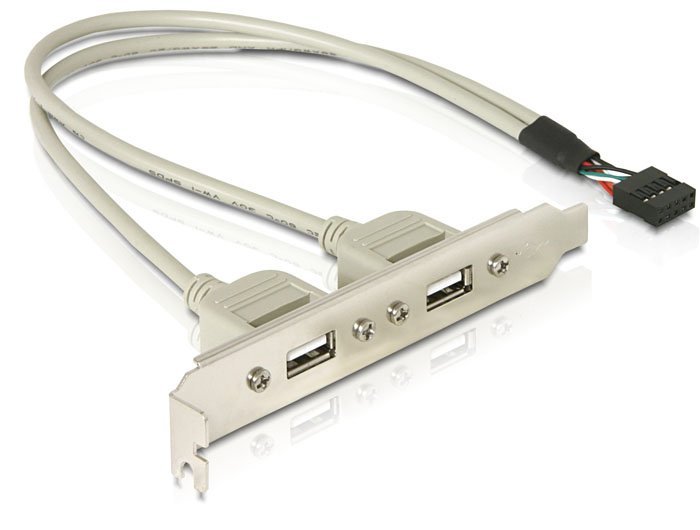 Планка расширения 2 порта USB 2.0 на заднюю панель ATcom Планка расширения 2 хUSB 2.0