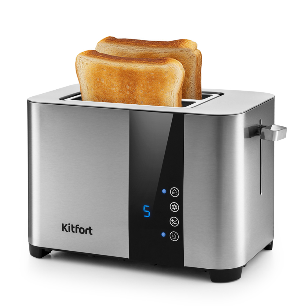 Тостер Kitfort KT-2047 850Вт нержавеющая сталь