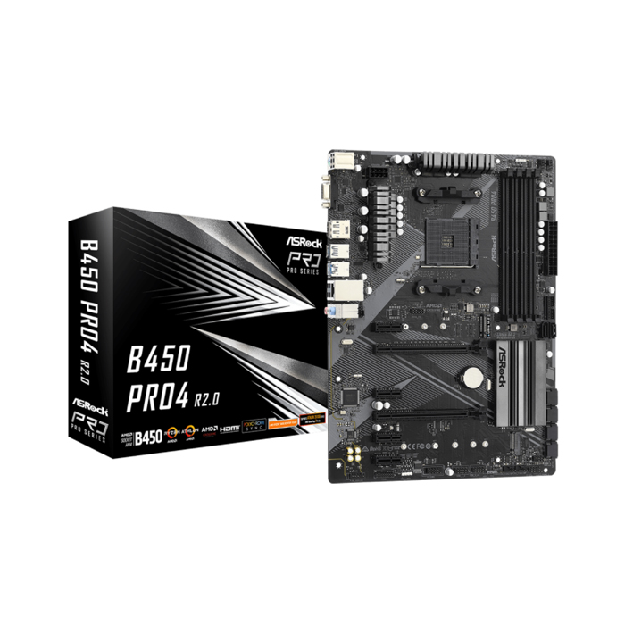 Материнская плата ASRock B450 Pro4 R2.0