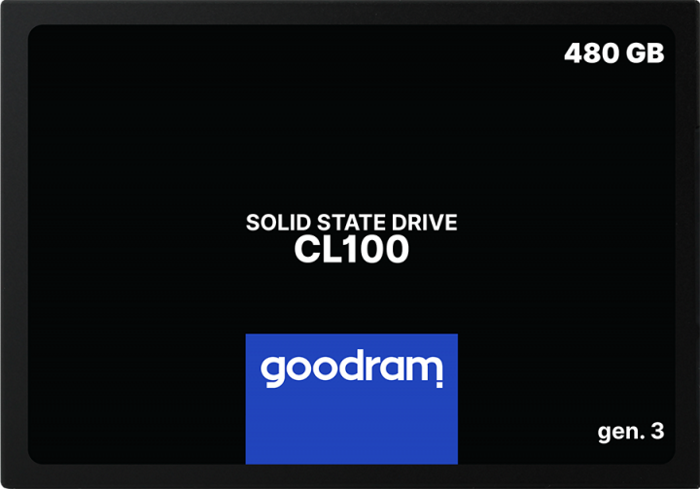 SSD 2.5" Goodram 480Gb CL100 gen.3 <SSDPR-CL100-480-G3> (SATA3, up to 540/460MBs,  TLC, 7mm)
