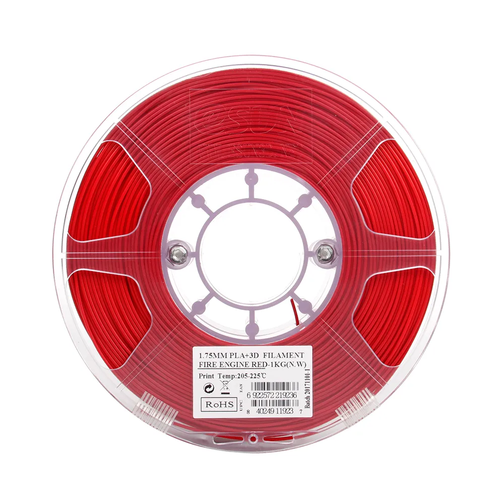 Катушка пластика PLA+ filament, 1.75 mm, fire engine red, 1 kg/roll