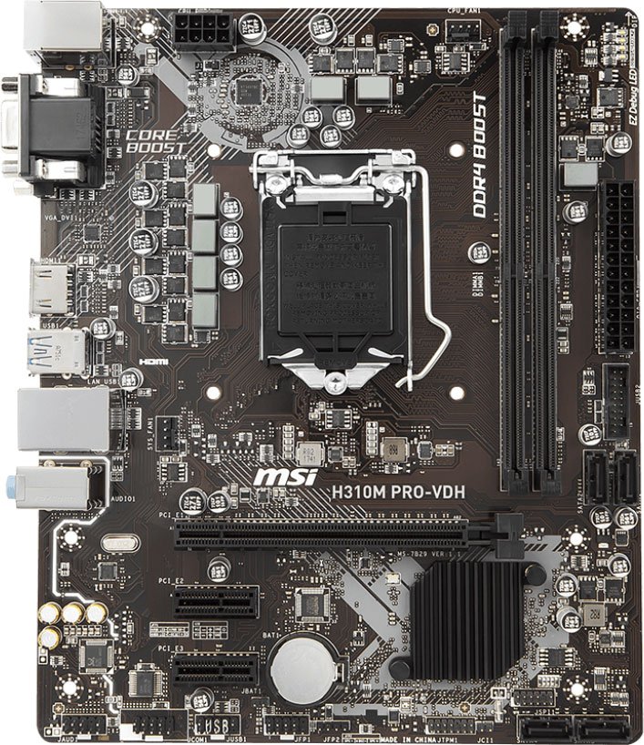 Материнская плата H310M PRO-VDH, Socket 1151, mATX