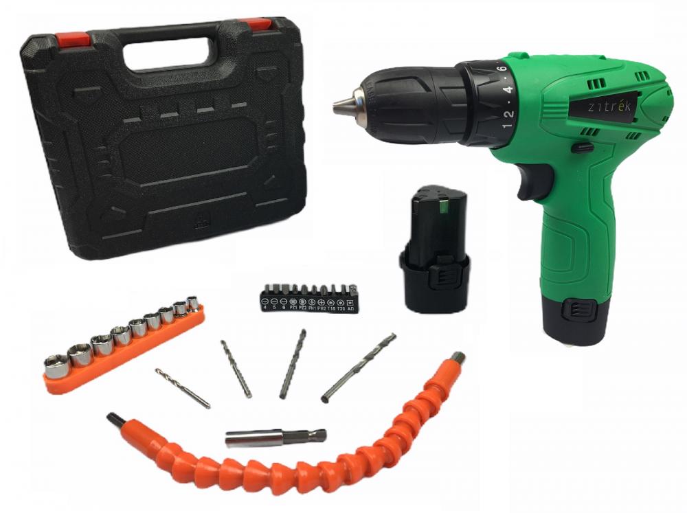Дрель Zitrek Green 12 PRO патрон:быстрозажимной реверс (063-4073)