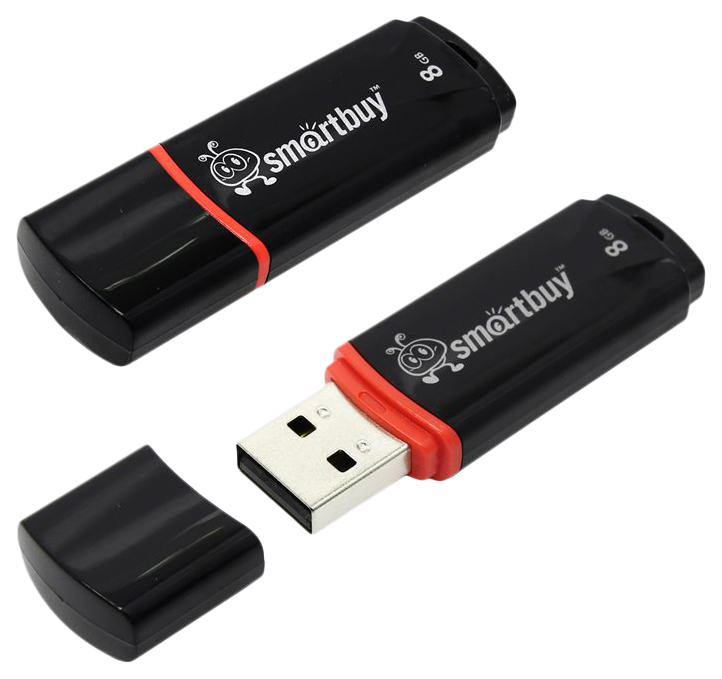 Флэш Диск Smartbuy USB Drive 8Gb Crown Black SB8GBCRW-K