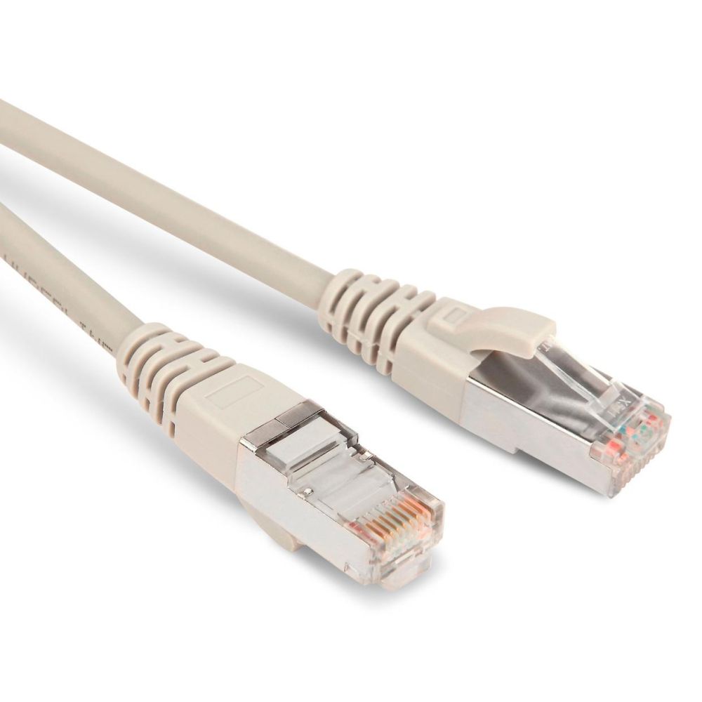 Патч-корд Hyperline PC-LPM-STP-RJ45-RJ45-C5E-5M-LSZH-GY PC-LPM-STP-RJ45-RJ45-C5E-5M F/UTP общий экран RJ-45 вил.-вилка RJ-45 кат.5E 5м серый LSZH (уп.:1шт) 26AWG