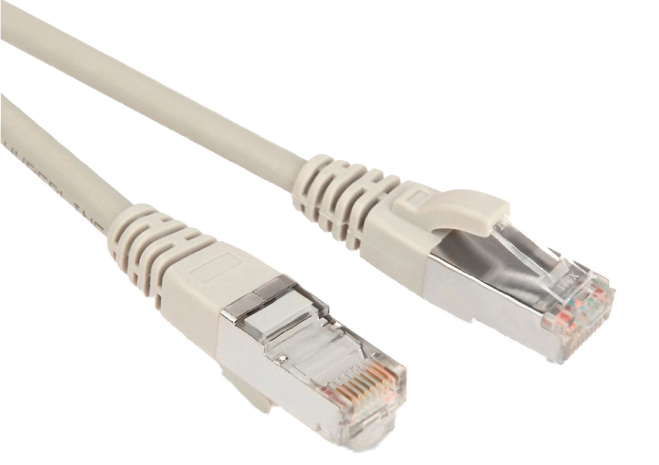Патч-корд Hyperline PC-LPM-STP-RJ45-RJ45-C5E-5M-LSZH-GY PC-LPM-STP-RJ45-RJ45-C5E-5M F/UTP общий экран RJ-45 вил.-вилка RJ-45 кат.5E 5м серый LSZH (уп.:1шт) 26AWG