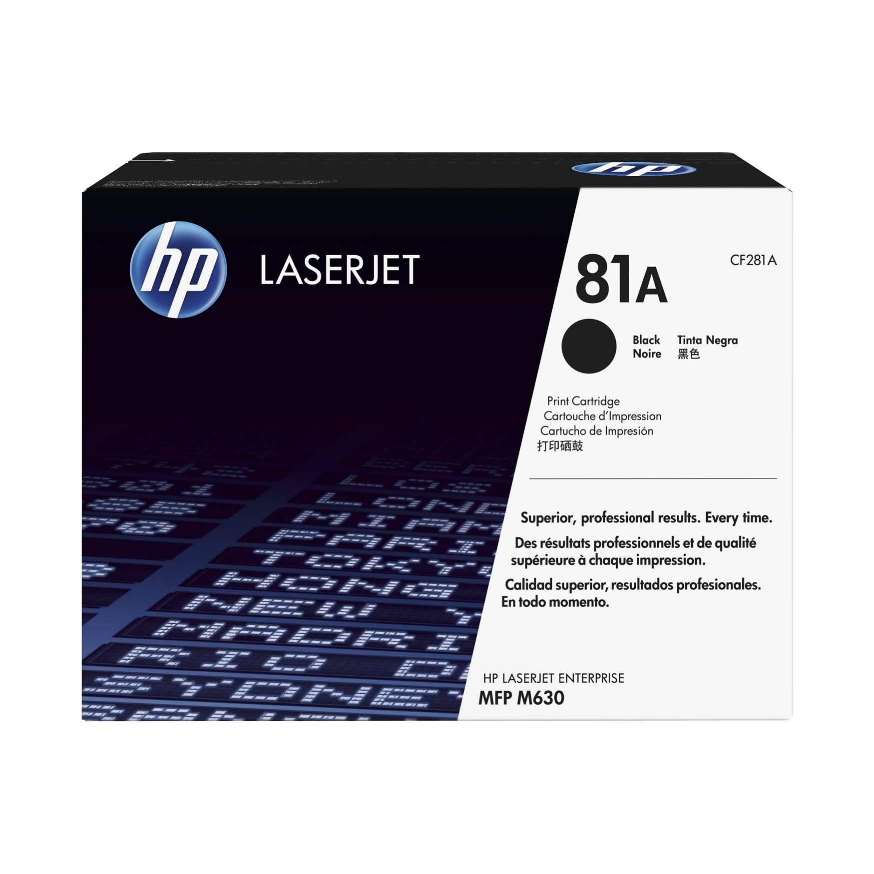 Картридж лазерный HP 81A CF281A черный (10500стр.) для HP LJ Pro M630dn/f/h/z