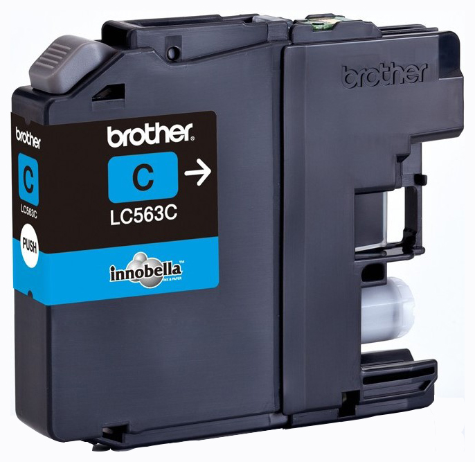 Картридж струйный Brother LC563C голубой (600стр.) для Brother MFC-J2510