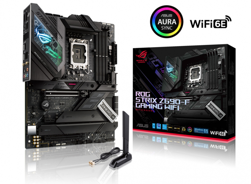 Материнская плата Asus ROG STRIX Z690-F GAMING WIFI Soc-1700 Intel Z690 4xDDR5 ATX AC`97 8ch(7.1) 2.5Gg RAID+HDMI+DP