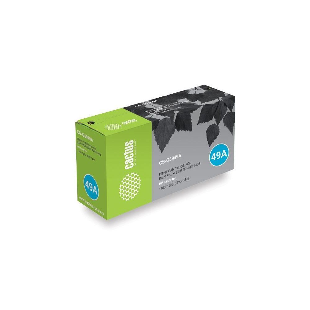 Картридж лазерный Cactus CS-Q5949AS Q5949A черный (2500стр.) для HP LJ 1160/1320/3390/3392