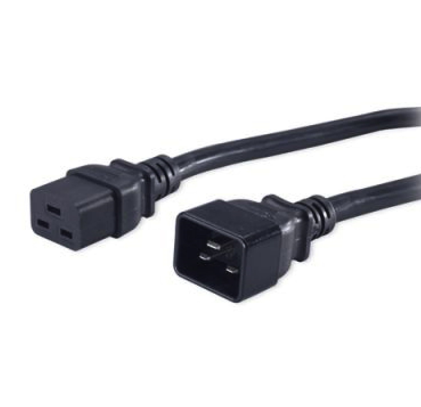 Шнур питания Hyperline PWC-IEC19-IEC20-3.0-BK C19-C20 проводник.:3x1.5мм2 3м 250В 16А (упак.:1шт) черный